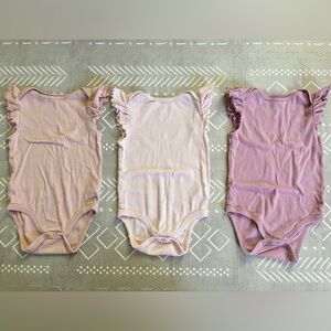 Baby Girl Ruffled Short Sleeve Bodysuit